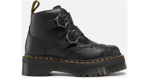 Dr Martens Devon Leather Ankle Boots In Black Lyst Uk