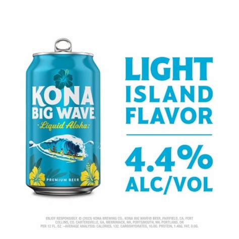 Kona Big Wave Liquid Aloha Craft Golden Ale Beer Pk Fl Oz