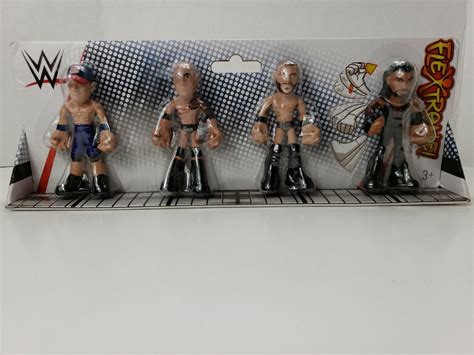 Wwe Mattel Flextreme 4 Pack Wrestling Figure Set Cena Rock Balor