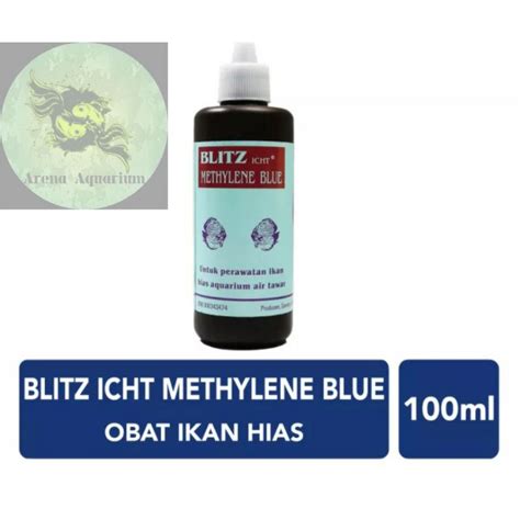 Jual BLITZ ICHT METHYLENE BLUE Obat Biru Jamur White Spot Protozoa Ikan