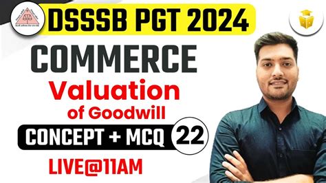 DSSSB PGT 2024 Commerce Preparation DSSSB Commerce Class 22 Yogesh