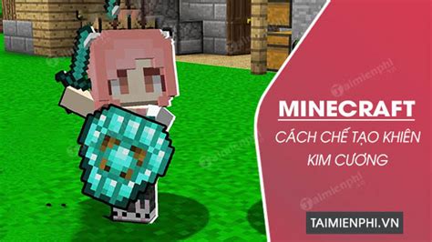 Cách chế tạo khiên kim cương trong Minecraft