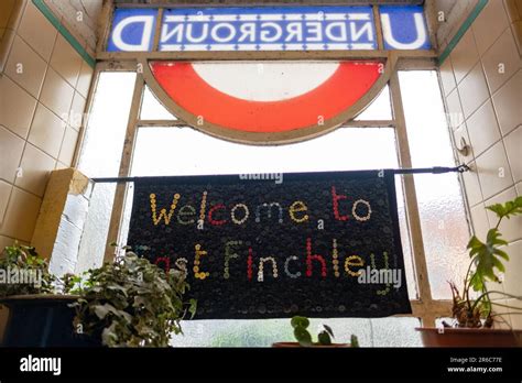 LONDON MARCH 21 2023 East Finchley Underground Station A Northern