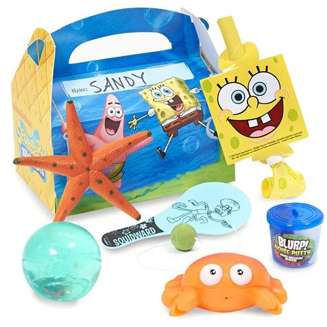 Spongebob Classic Party Favor Box Each Box Includes A Spongebob Blowout