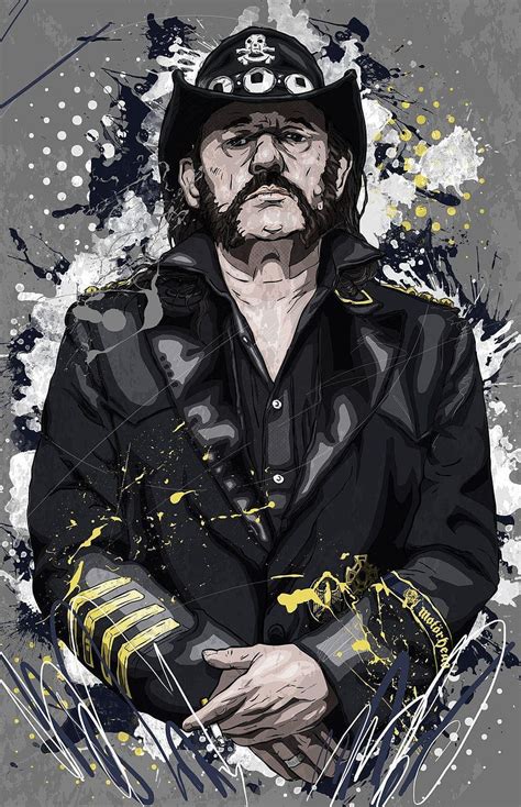 Old Gods Die Hard Portrait Of Lemmy Kilmister By Tbaneart On Hd Phone