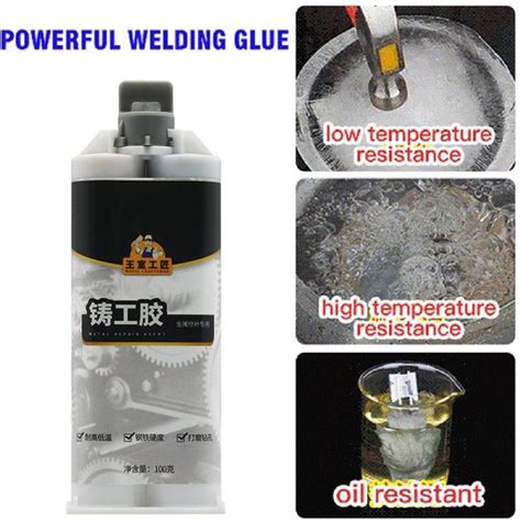 Magic Repair Glue Ab Metal Cast Iron Repairing Adhesive Heat Resistance