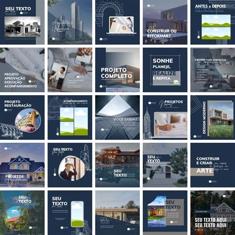 Pack Canva Arquitetos Arquitetura Template Canva Artes B Nus