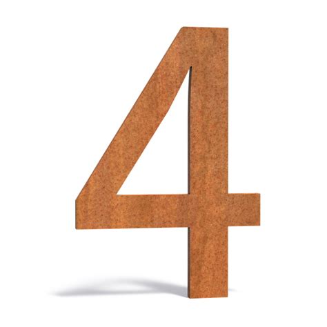 Corten Steel Numbers For Letterboxes Caragh Nurseries