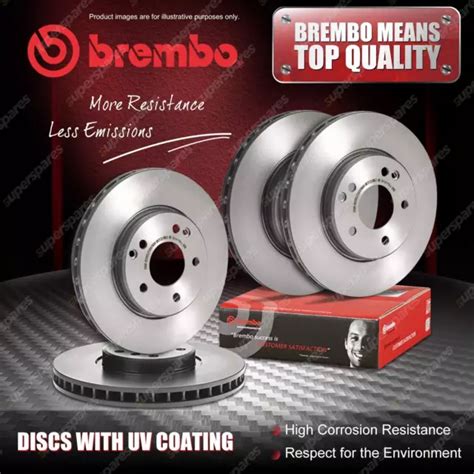 X Brembo Front Rear Uv Coated Brake Rotors For Bmw D I E