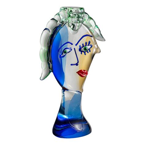 TRIBUTE TO PICASSO WOMAN Murano Glass BF SIGNORETTI