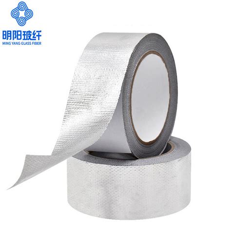 Fireproof Solvent Based Acrylic Adhesive Fiberglass Cloth Aluminum Foil