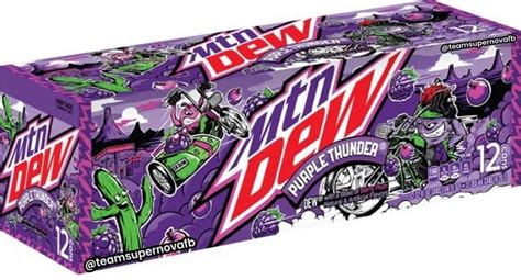 Mtn Dew Purple Thunder Limited Edition Pack Of 12 12oz Cans