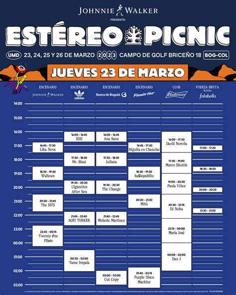 ¡ya Llega Recomendaciones Y Horarios De Estéreo Picnic 2023 🤘