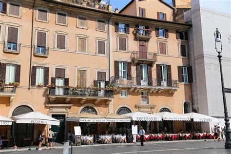 Restaurant in Piazza Navona, Rome, Italy Editorial Stock Photo - Image ...