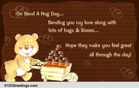 Lots Of Hugs And Kisses Free Warm Hugs Ecards Greeting Cards 123