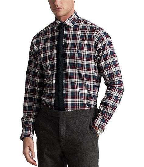 Polo Ralph Lauren Classic Fit Plaid Twill Long Sleeve Woven Shirt Dillards