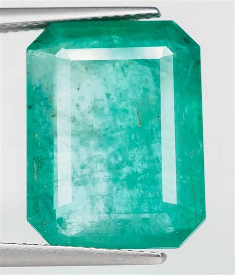 No Reserve Bluish Green Zambian Emerald Ct Catawiki