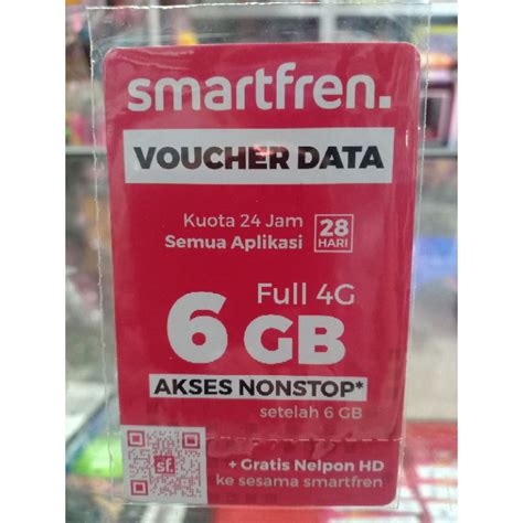 Jual Voucher Data Smartfren 6 Gb 28 Hari Shopee Indonesia