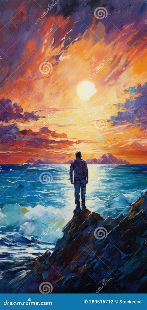 Impressionism Art: Richard S Side View on Cliff with Sunrise and ...