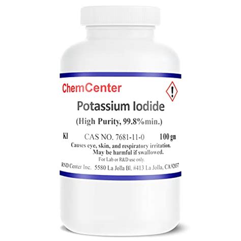 Potassium Iodide High Purity Crystals Granules 100 Grams 3 5 Oz