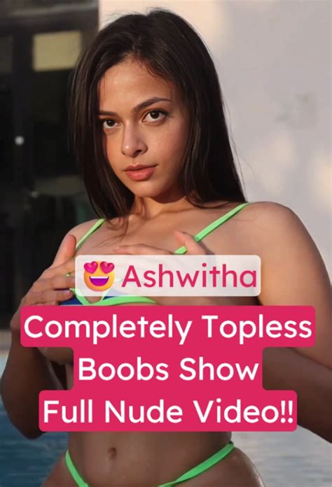 Ashwitha Nude Topless Boobs Tease In Blue Neon Green Bikini Desihub