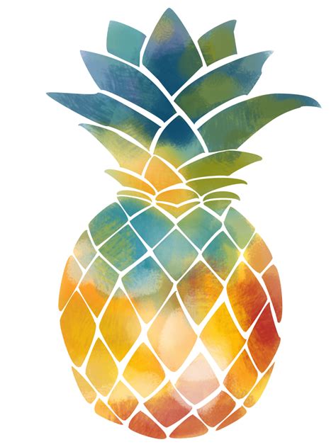 Pineapple Juice Fruit Water Color Png Download 10001333 Free