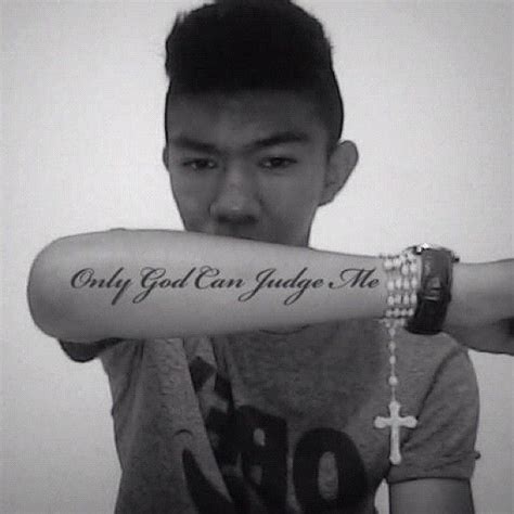 Tupac Only God Can Judge Me Tattoo