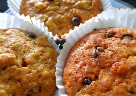 Resep The Best Banana Muffin EVER Super Moist NO Mixer Oleh Mutabikh