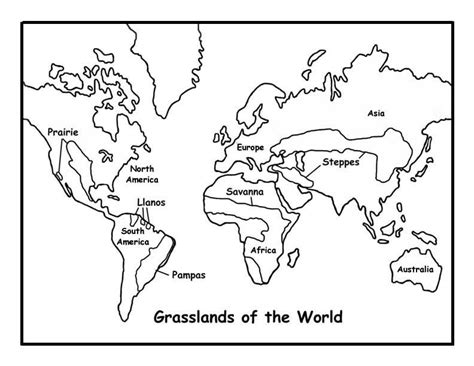 Wereldkaart Kleurplaten Coloringpagesonly