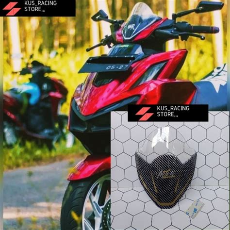 Jual VISOR NEW HONDA VARIO 160 CBS MODEL JENONG CARBON SUDAH BONUS