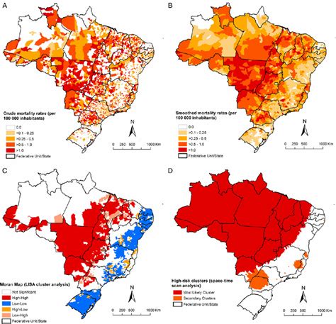 Spatial Distribution Of Leprosy Related Deaths By Municipality Of Download Scientific Diagram