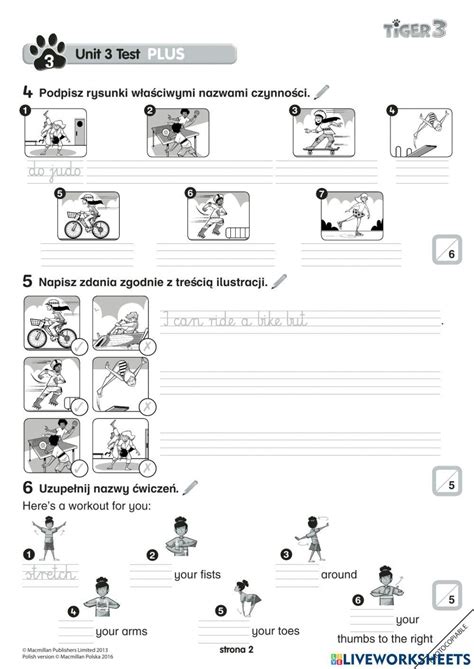 Tiger 3 Test Unit 3 Online Exercise For Live Worksheets