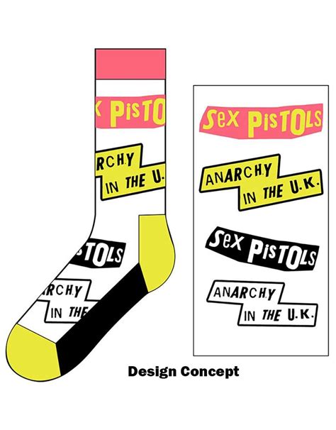 Sex Pistols Anarchy In The Uk Socks Pop Music