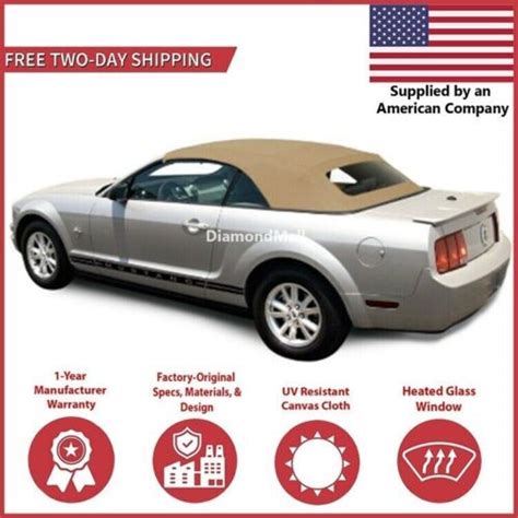 2005 14 Ford Mustang Convertible Soft Top W Dot Apprvd Heated Glass