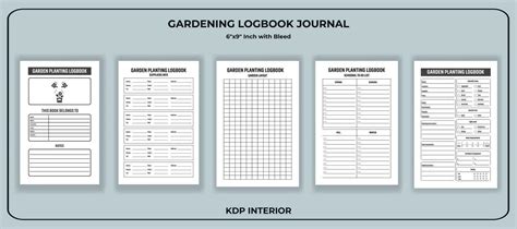Professional Gardening Journal Daily Log