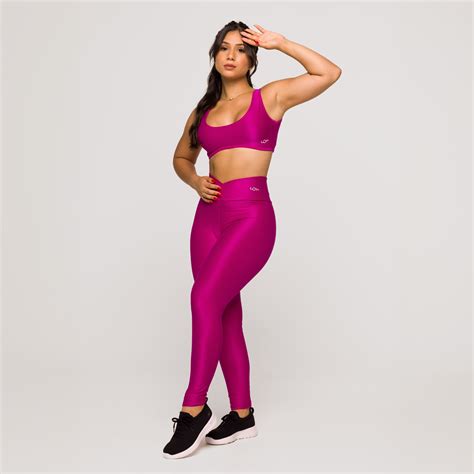 Top Feminino Rosa Adalia Fitness Poliamida Academia Arco Lot Fitness