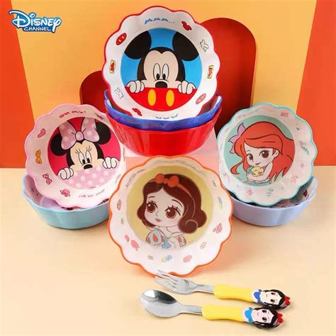 Conjunto De Louça De Mesa Disney Mickey Mouse Minnie Bowls Cartoon