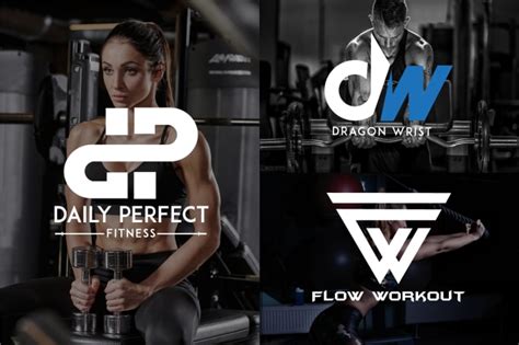 Do trendy monogram logo for gym, sports and fitness brands by Grafix ...