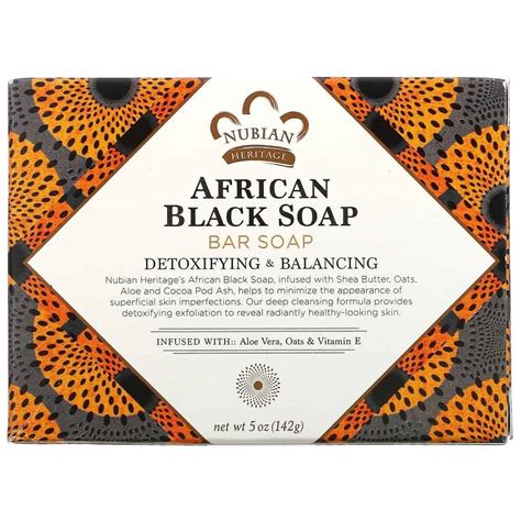 Nubian Heritage African Black Bar Soap 5 Oz 142g Bd Amajan Shop