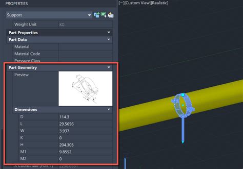 AutoCAD Plant 3D에서 지지 크기 매개변수에 대한 보고서를 작성할 수 있습니까