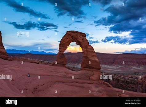 Delicate Arch At Sunset Arches National Parks Utah The Park Has Over