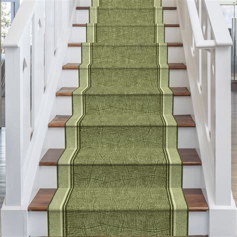 Gala Green Stair Carpet Runners Runrug