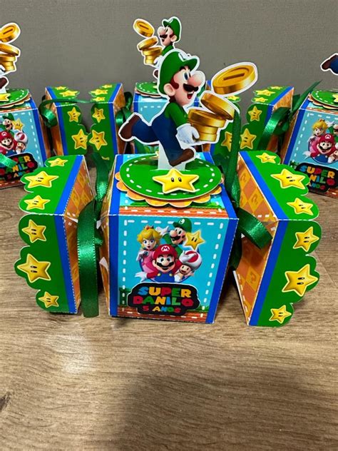 Caixa Bala Luigi Mario Br S Elo Produtos Especiais