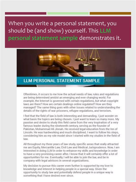 Most Impressive Llm Personal Statement Samples Ever Pdf