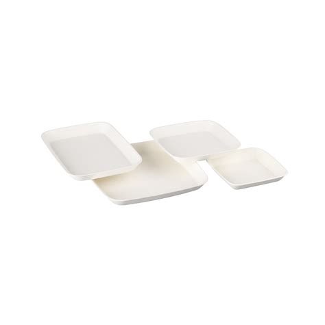 Square Bagasse Plate 18 Cm Oxstal