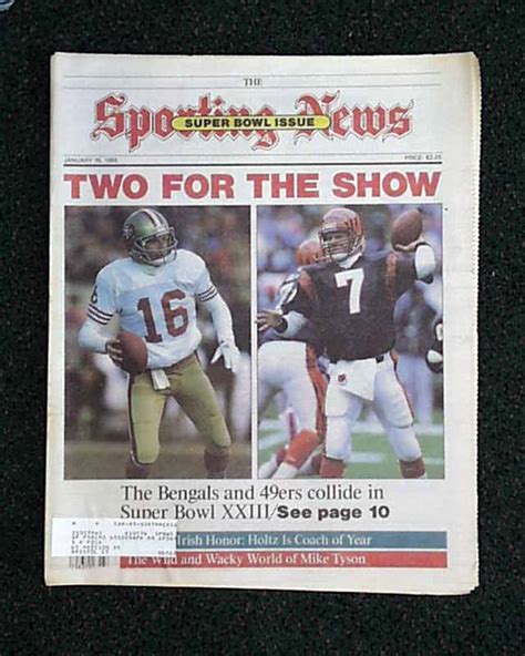 Super Bowl Issue Bengals Vs Ers In Super Bowl Xxiii