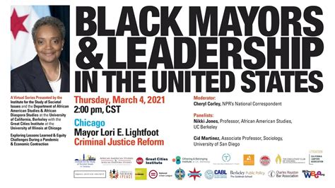 Black Mayors Leadership In The United States Criminal Justice Reform