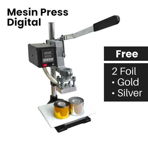 Jual Mesin Hot Stamp Digital Foil Leather Free Foil Warna Gold Dan Silver Shopee Indonesia