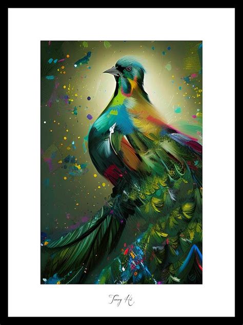 Colorful Pigeon Digital Art by Terry Hi - Fine Art America