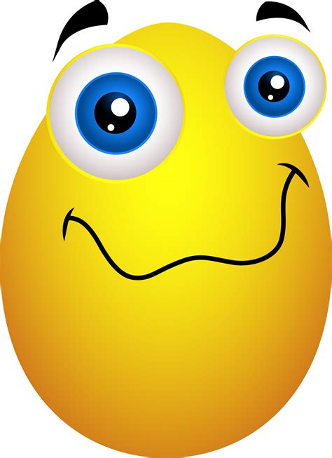 Innocent Egg Smiley Face Egg Cartoon Character Comic Yellow Egg Face